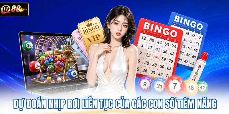 Dự đoán nhịp rơi liên tục của các con số tiềm năng