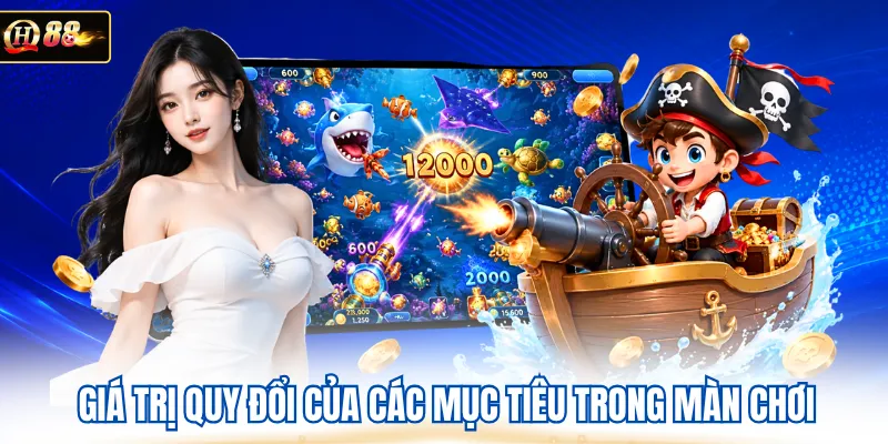 Giá trị quy đổi của các mục tiêu trong màn chơi