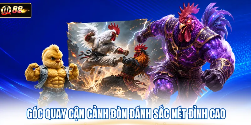 Góc quay cận cảnh đòn đánh sắc nét đỉnh cao