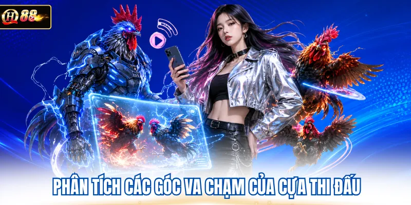Phân tích các góc va chạm của cựa thi đấu